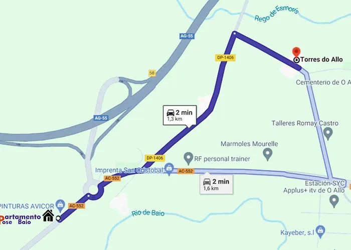 アパート Pose Baio ア・コルーニャ